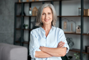 woman posing with her arms crossed