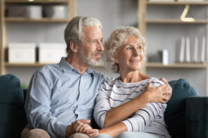 couple sitting on a couch together